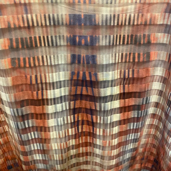 live and let live 2 pc set Ombre Sheer Stripe & Lace Top with Matching Tank XL - Picture 5 of 11